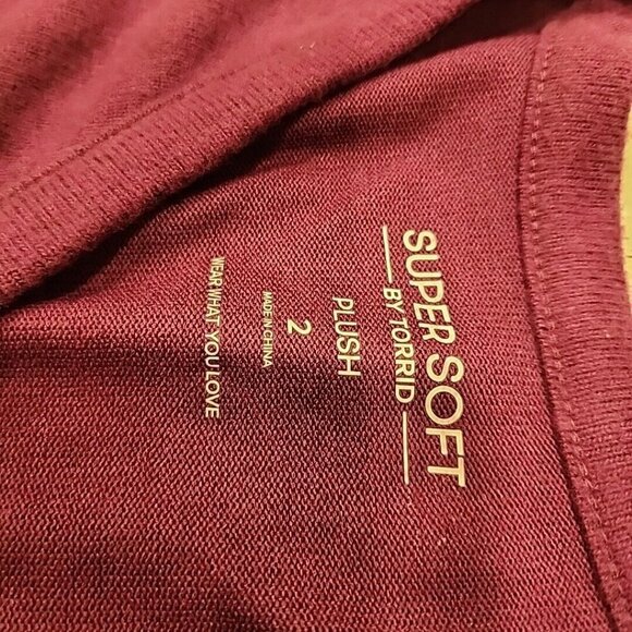 Torrid Plush Skater Dress 2x Purple Long Sleeve Pockets NWT Super Soft - Picture 4 of 7